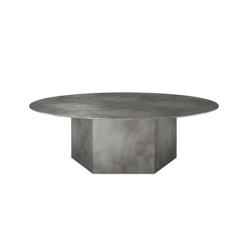 Livraison Express Table basse EPIC STEEL Ø 110 Gris brumeuxGUBI