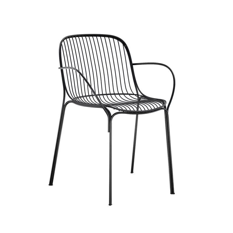 Chaise extérieure Chaise HIRAY avec accoudoirs NoirKARTELL Pas Cher