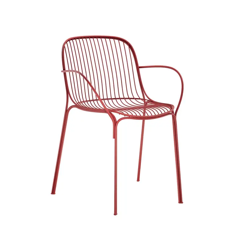 Retour Gratuit Outdoor Chair and Small Lounge Chair HIRAY chair with armrests RustKARTELL