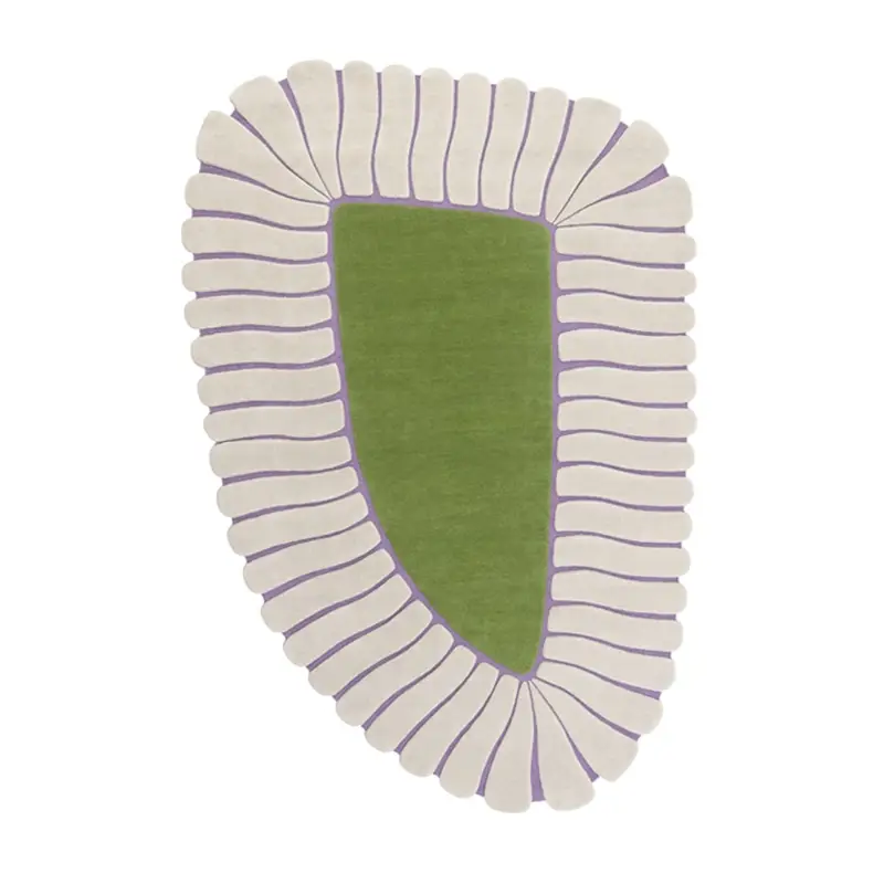 Rug M'AMA NON M'AMA MEDIUM carpet Pearl/OliveCC-TAPIS Pas Cher