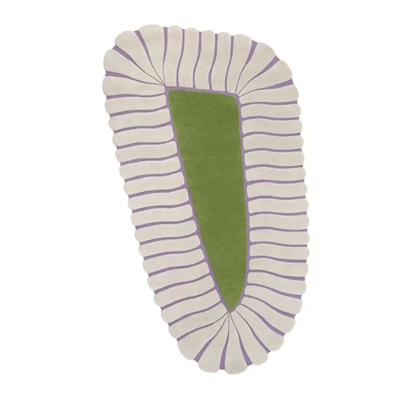 Satisfait Ou Remboursé Rug Carpet M'AMA NON M'AMA SMALL Pearl/OliveCC-TAPIS