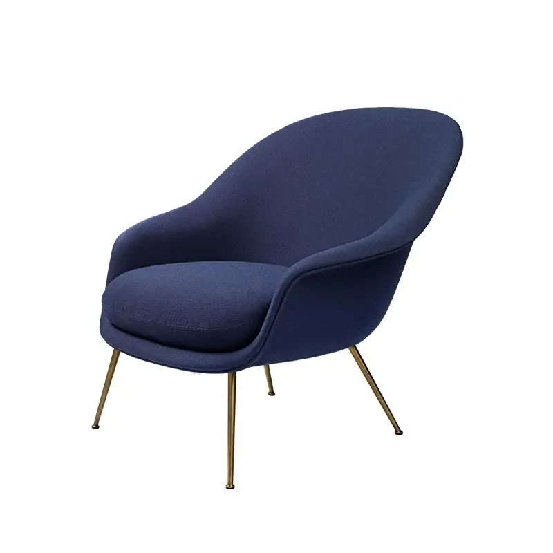 Vente Directe Fauteuil BAT LOUNGE dossier bas Bleu foncé 554GUBI