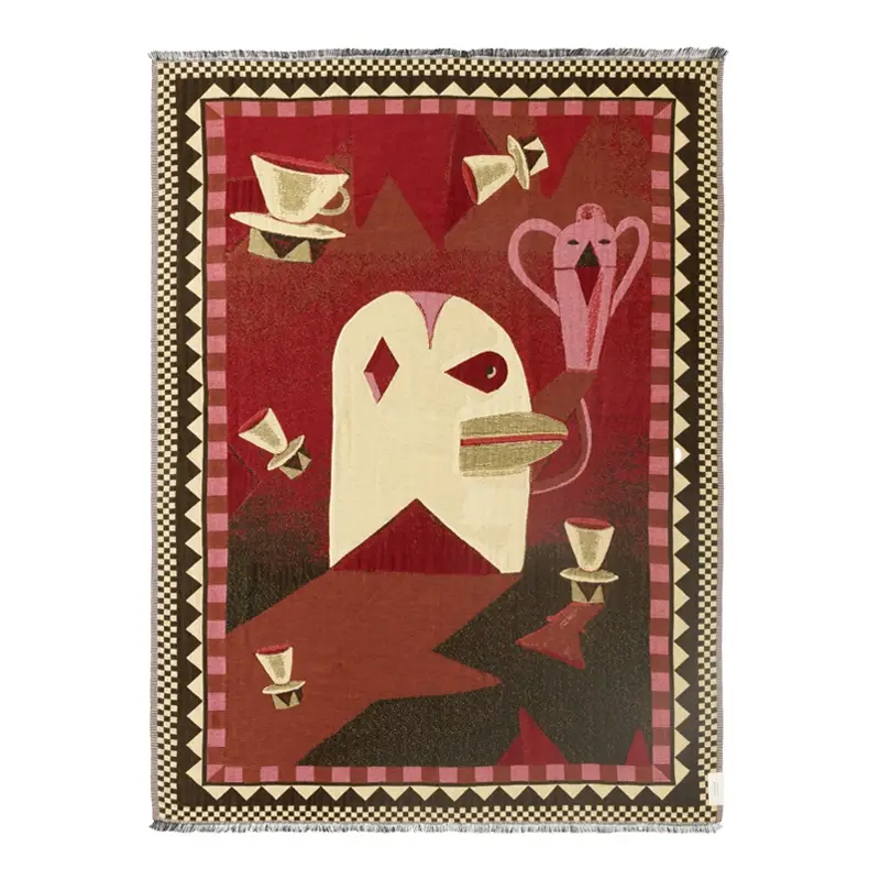 Plaid Plaid MOMENTO JH46 Rouge aubeAND TRADITION Réduction