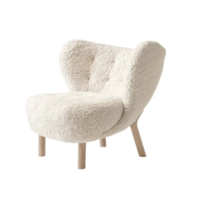 Vente Directe Fauteuil LITTLE PETRA VB1 Sheepskin MoonlightAND TRADITION