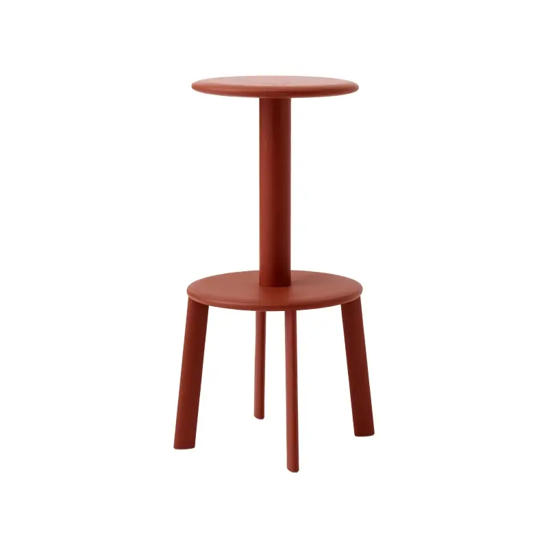 Certifié Tabouret haut MASSIF AV40 Rouge ambréAND TRADITION