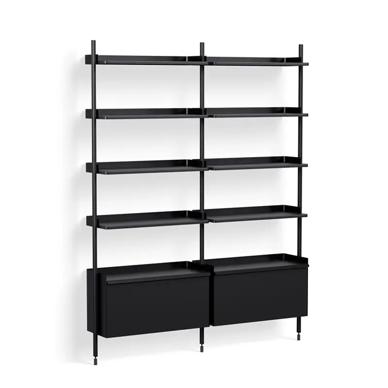Etagère PIER SYSTEM 122 Noir/ noirHAY Authentique