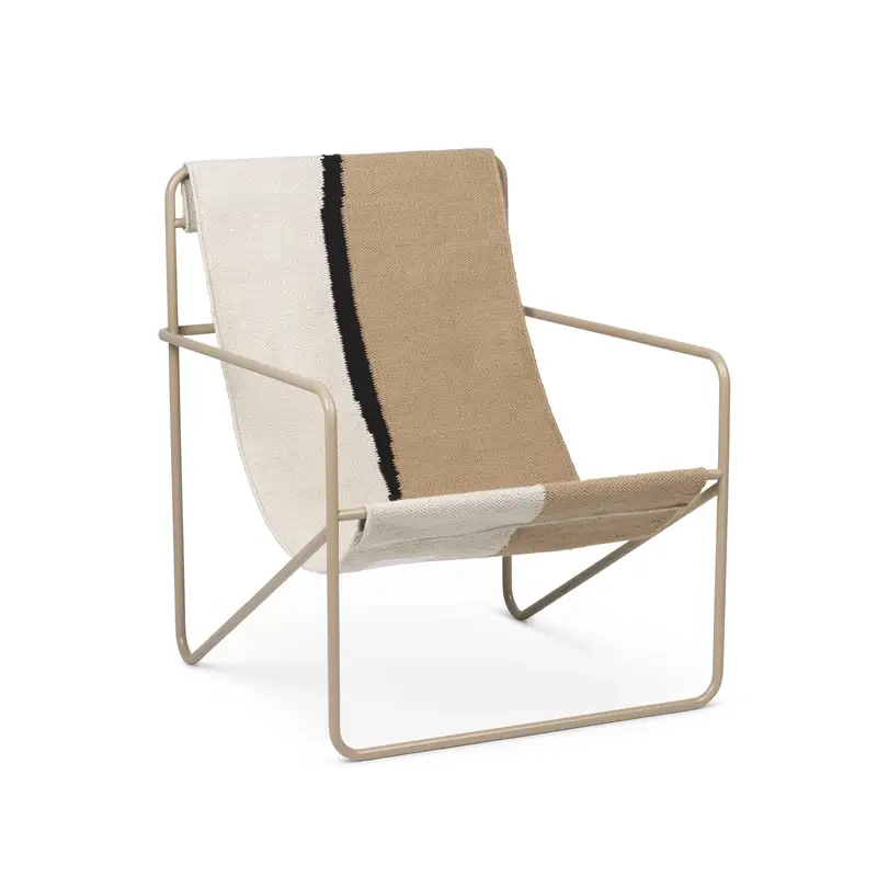 Nouveauté Easy chair DESERT Soil Sand, beige, blackFERM LIVING