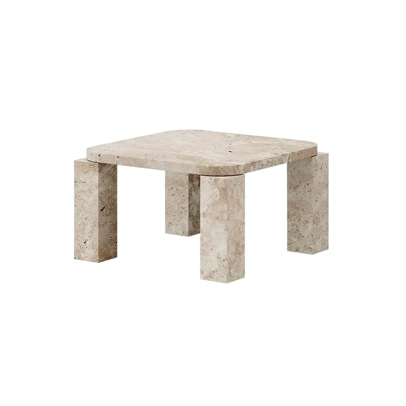 Bon Marché Table basse ATLAS MARBRE 60×60 TravertinNEW WORKS