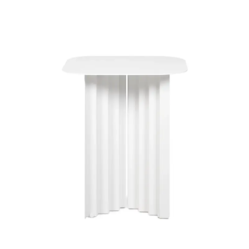 Dernier Modèle Side Table PLEC small steel WhiteRS BARCELONA