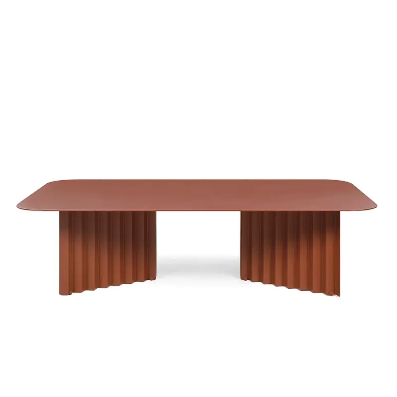 Prix Promo Coffee Table PLEC wide steel TerracottaRS BARCELONA