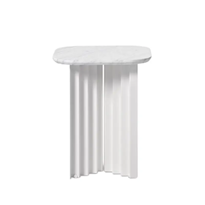 Table d&rsquo;appoint guéridon PLEC small marbre BlancRS BARCELONA Nouvelle Collection