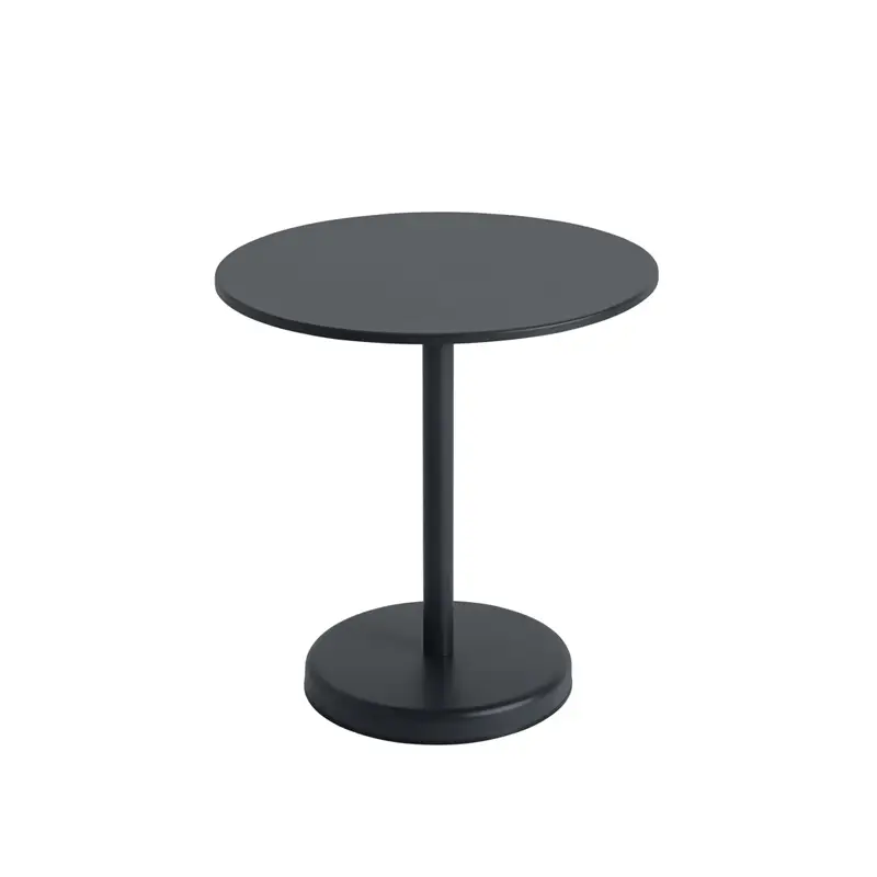 Outdoor Table LINEAR STEEL CAFE Ø 70 BlackMUUTO Acheter En Ligne