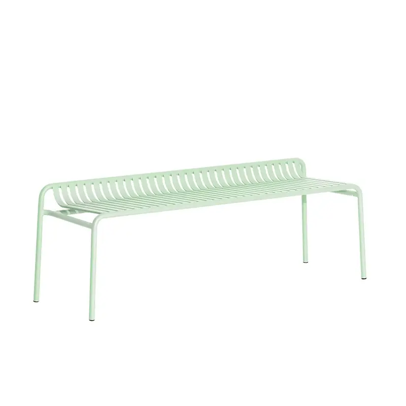 Outdoor Bench WEEKEND without backrest Pastel greenPETITE FRITURE Dernière Chance