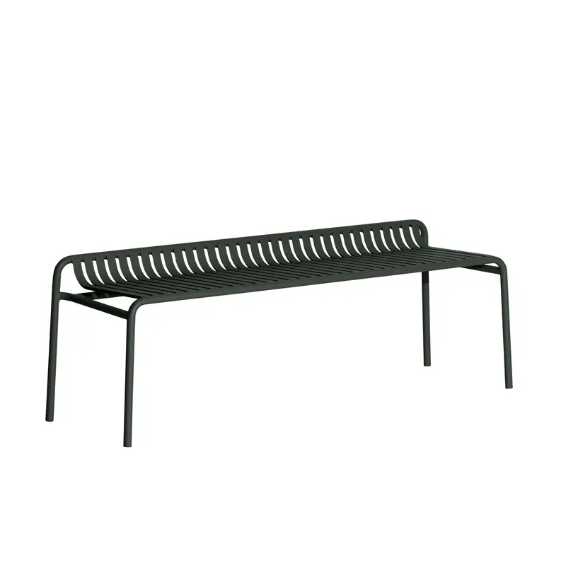 Paiement Sécurisé Outdoor Bench WEEKEND without backrest Bottle greenPETITE FRITURE