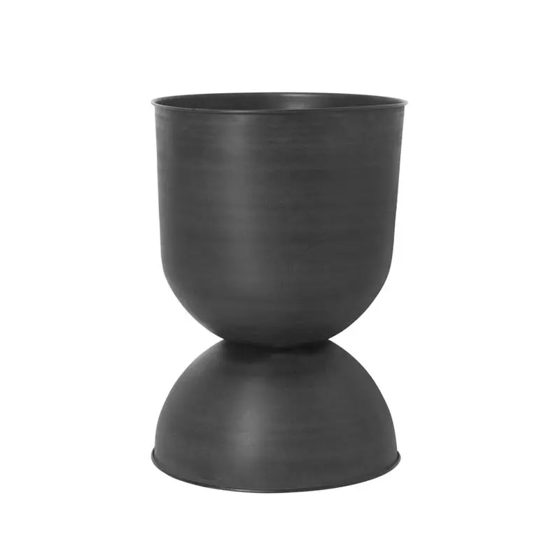 Retour Gratuit Pot et jardinière Pot HOURGLASS L NoirFERM LIVING