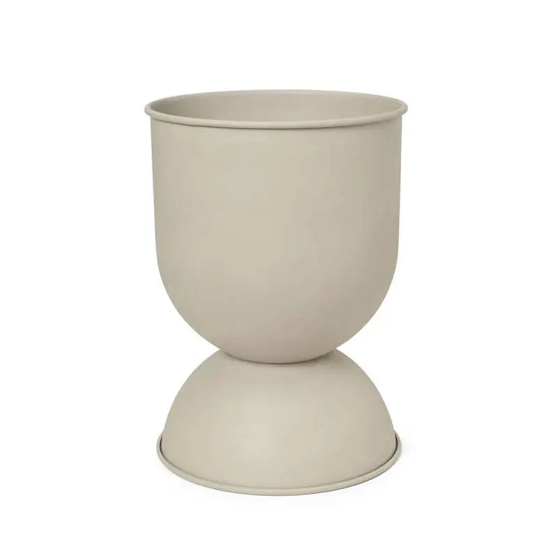 Prix Cassé Pot and Planter HOURGLASS L Cashmere potFERM LIVING