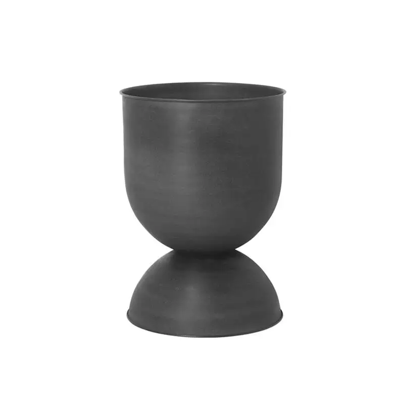 Pot et jardinière Pot HOURGLASS M NoirFERM LIVING Populaire