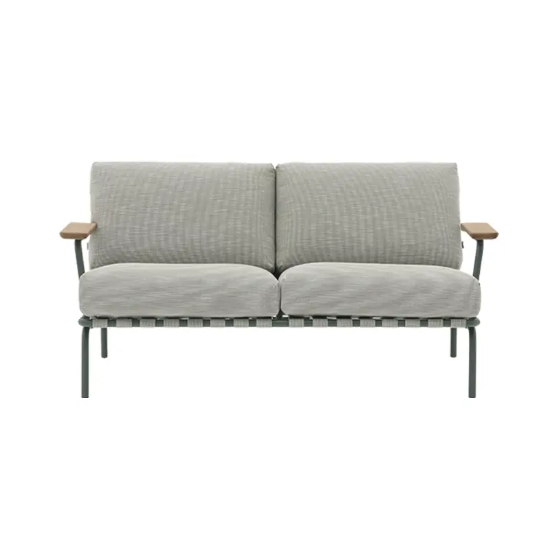 Acheter En Ligne Outdoor Sofa SETTLE TWO SEAT Ribbed Weave 2/ Dark greenMUUTO