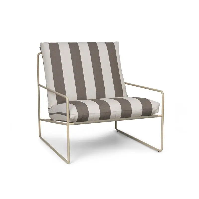 Fauteuil DESERT STRIPE ChocolatFERM LIVING Paiement Sécurisé