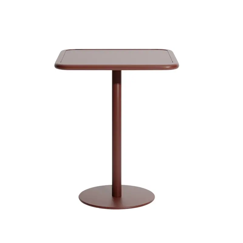 Must-Have Table extérieure WEEK-END carrée Rouge brunPETITE FRITURE