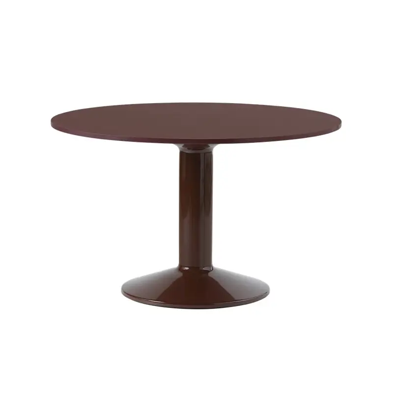 Table MIDST Ø 120 Lino rouge foncé/ rouge foncéMUUTO Prix Réduit