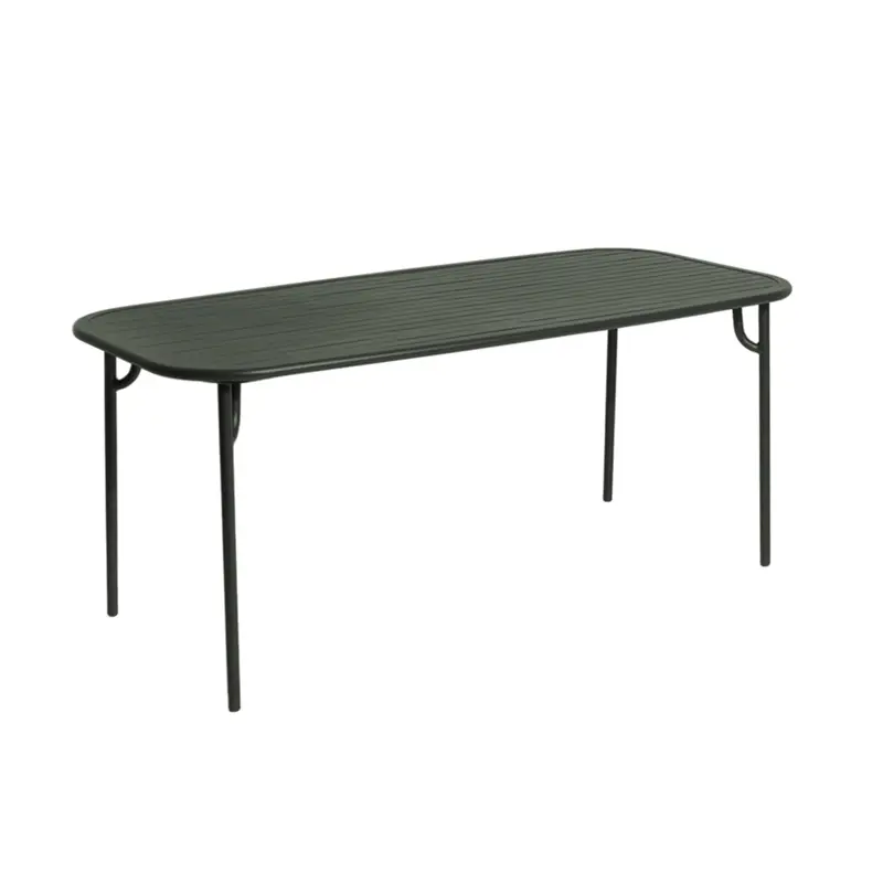 Table extérieure WEEK-END rectangulaire Vert bouteillePETITE FRITURE Super Prix