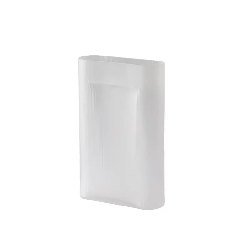 Vase VASE RIDGE FROSTED GLASS H 48 WhiteMUUTO Nouvelle Collection