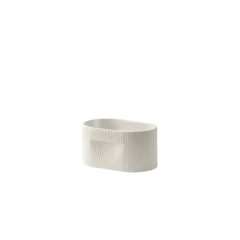 Prix Réduit Vase Pot de fleurs RIDGE H 13 Blanc casséMUUTO
