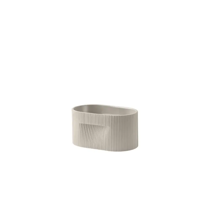 Achat Immédiat Vase RIDGE PLANTER H 13 BeigeMUUTO