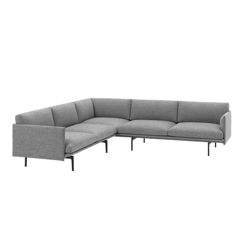 Nouveauté Sofa OUTLINE CORNER Grey 166MUUTO