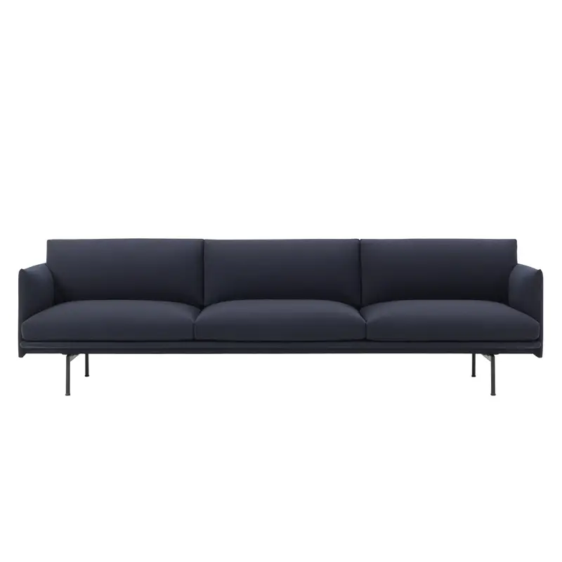 Paiement Sécurisé Canapé OUTLINE 3 1/2 places Bleu foncé 554MUUTO