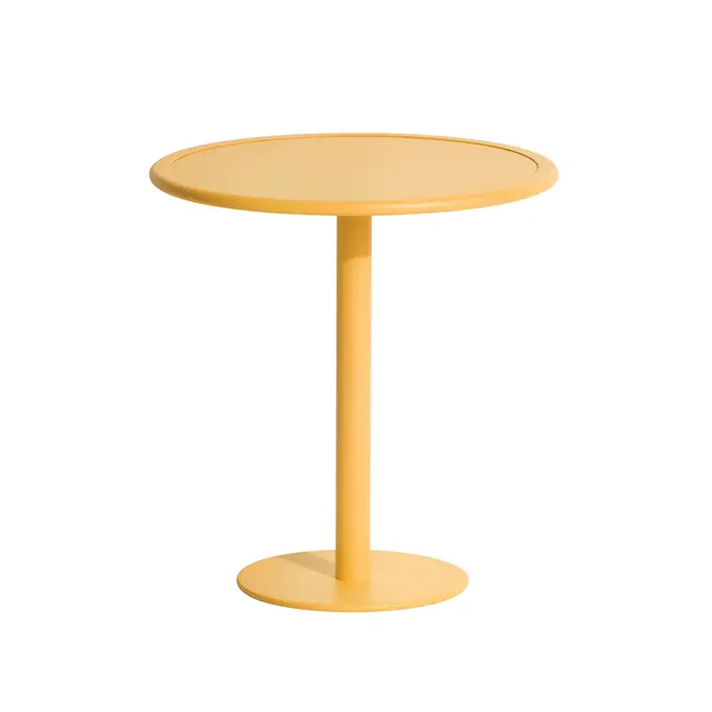 Table extérieure WEEK-END ronde SafranPETITE FRITURE Paiement Sécurisé