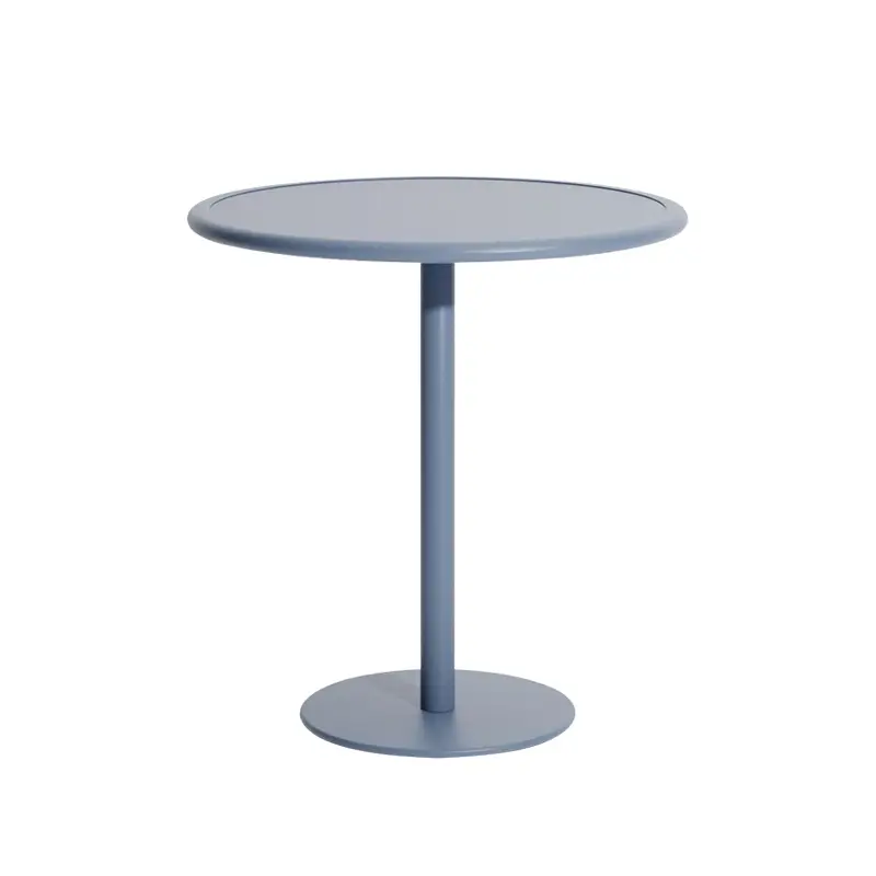 Table extérieure WEEK-END ronde Bleu pigeonPETITE FRITURE Prix Promo