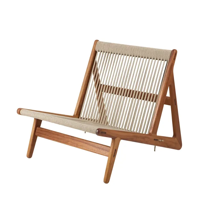 Petit Prix Outdoor Lounge Chair MR01 INITIAL OUTDOOR Iroko armchairGUBI