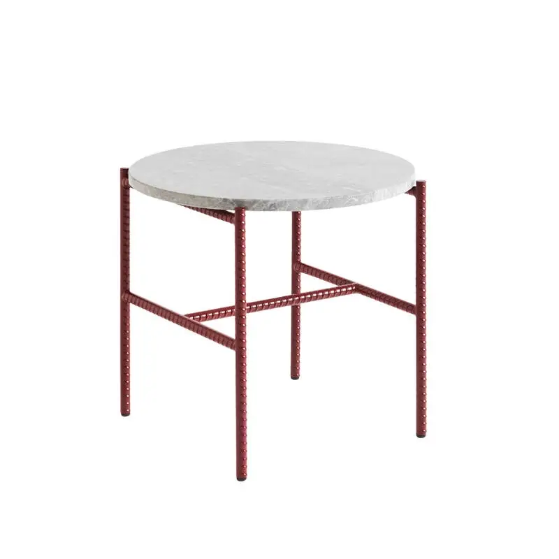 Side Table REBAR Ø 45 marble Grey/red marbleHAY Vente Flash