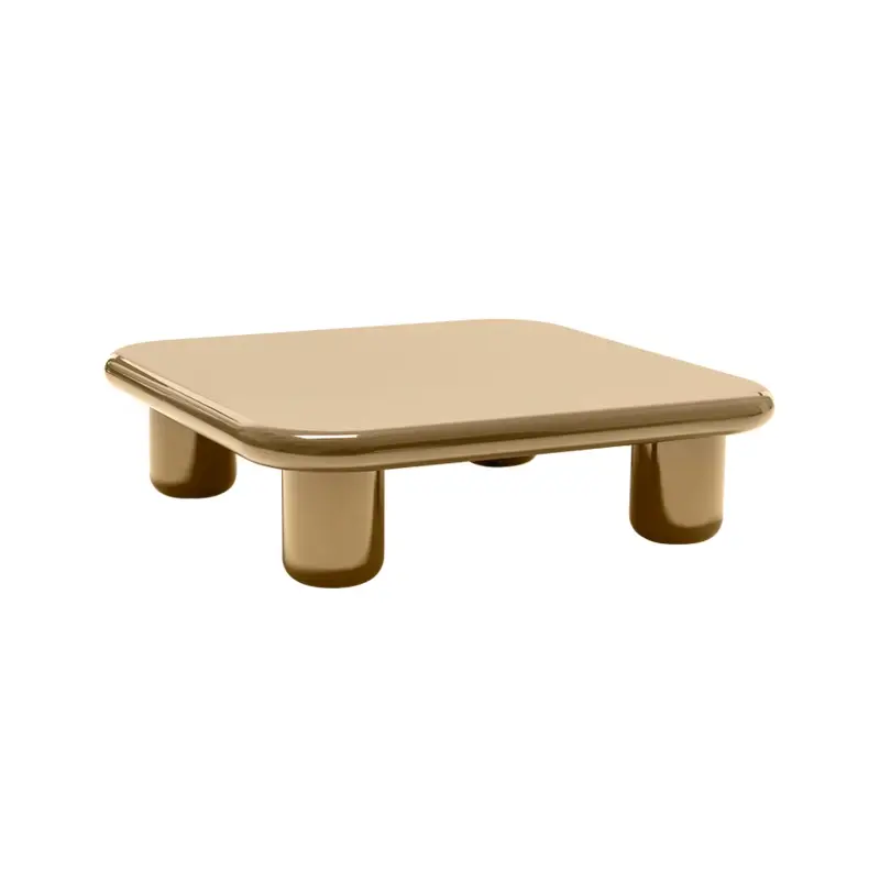 Remise Table basse BILBAO 120×120 Beige laqué brillantMOGG