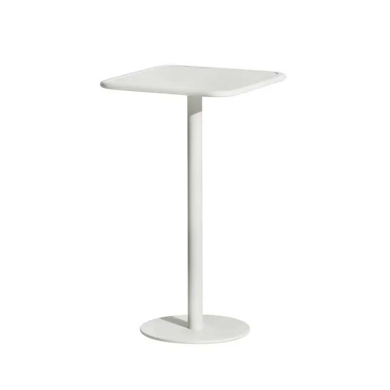 Prix Bas Outdoor Table WEEK-END square bar table WhitePETITE FRITURE