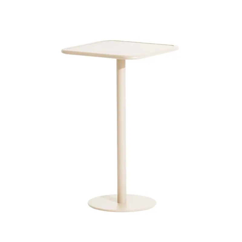 Prix Bas Outdoor Table WEEKEND square bar table IvoryPETITE FRITURE