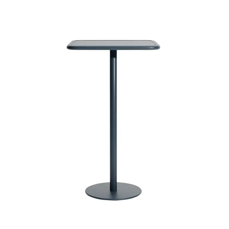 Outdoor Table WEEKEND square bar table Blue greyPETITE FRITURE Dernière Chance