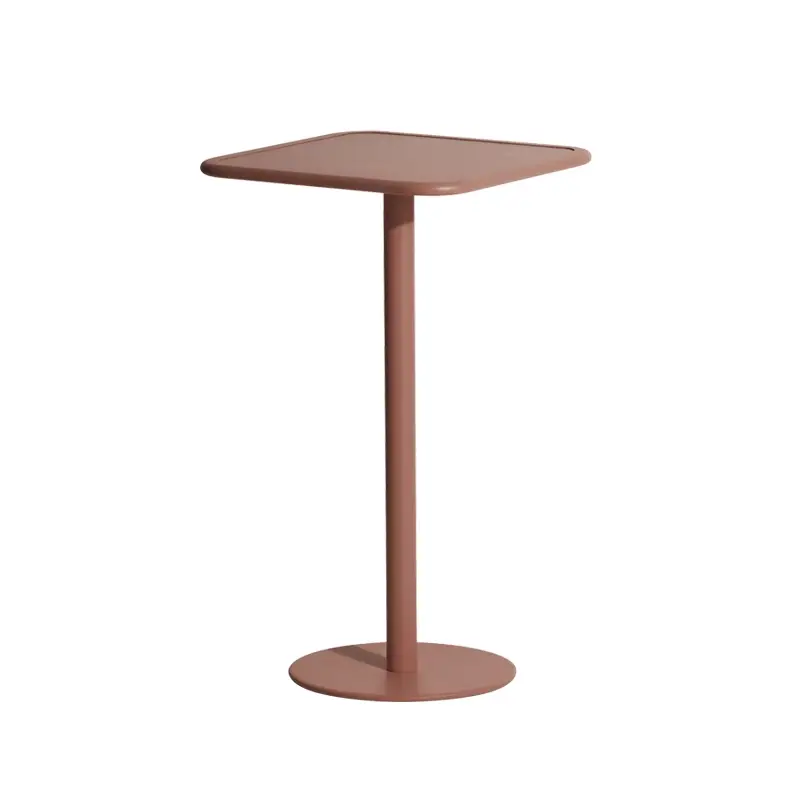 Commander Vite Outdoor Table WEEKEND square bar table TerracottaPETITE FRITURE