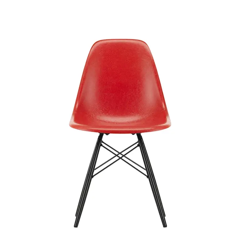 Commande En Gros Chaise EAMES FIBERGLASS CHAIR DSW Rouge classique EamesVITRA