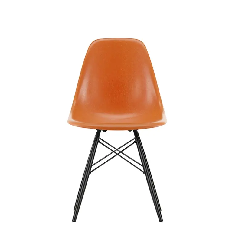 Dining Chair EAMES FIBERGLASS CHAIR DSW Red orange EamesVITRA Meilleure Vente