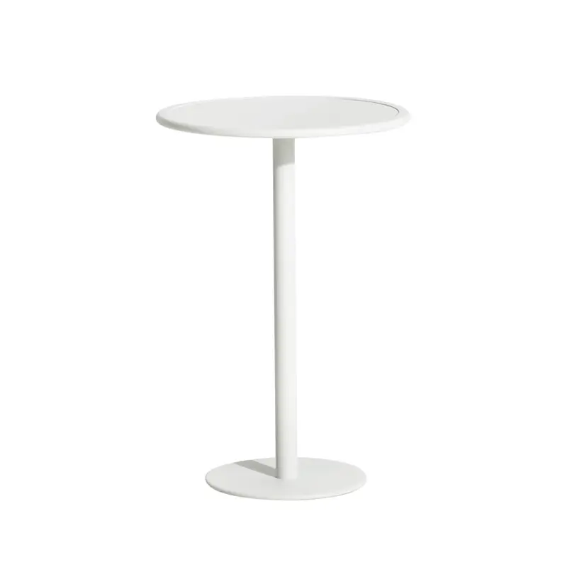 Table extérieure Mange-debout WEEK-END rond BlancPETITE FRITURE Meilleure Vente
