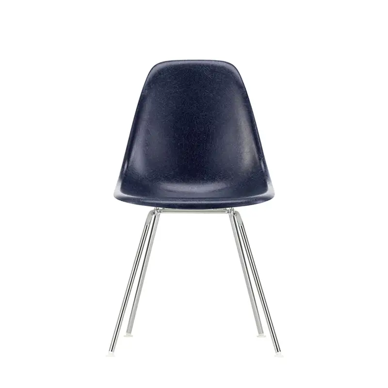 Chaise EAMES FIBERGLASS CHAIR DSX Bleu marine EamesVITRA Soldes