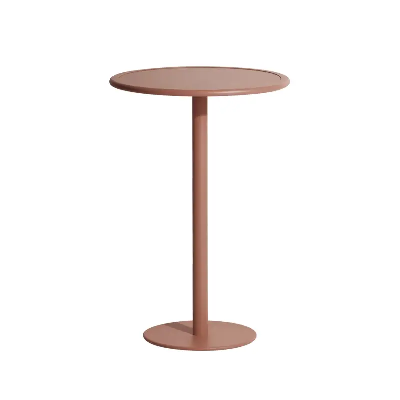 Petit Prix Table extérieure Mange-debout WEEK-END rond TerracottaPETITE FRITURE