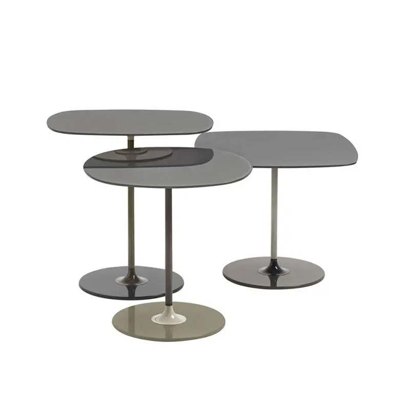 Table d&rsquo;appoint guéridon THIERRY Set de 3 GrisKARTELL Acheter En Ligne