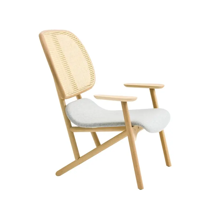 Réduction Fauteuil KLARA Chêne/ assise griseMOROSO