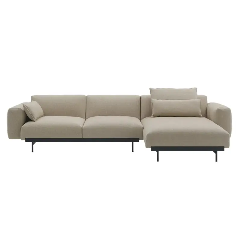 Canapé IN SITU 3 places avec chaise longue Ecriture 240MUUTO Dernier Modèle