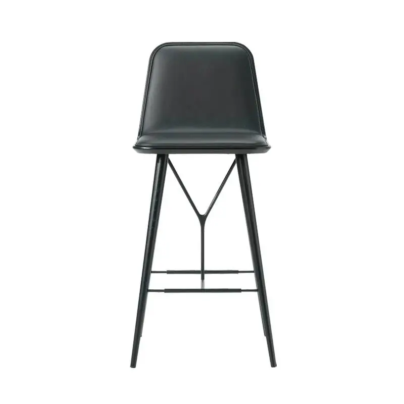 Dernier Modèle Tabouret haut SPINEBARSTOOL avec dossier Noir 88FREDERICIA