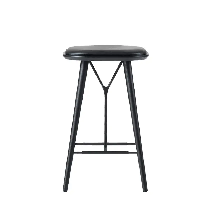 Bar Stool SPINE BARSTOOL Black 88FREDERICIA Commander Vite